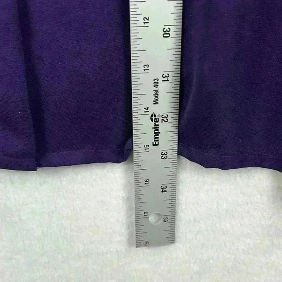 Studio C Plus Women’s Blouse 26/28 Purple Long Sleeve Very Nice! - Picture 7 of 8